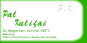 pal kulifai business card